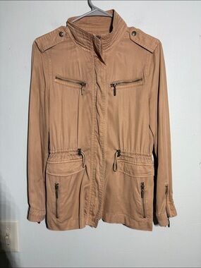 Max jeans tan Women's utility Jacket XS